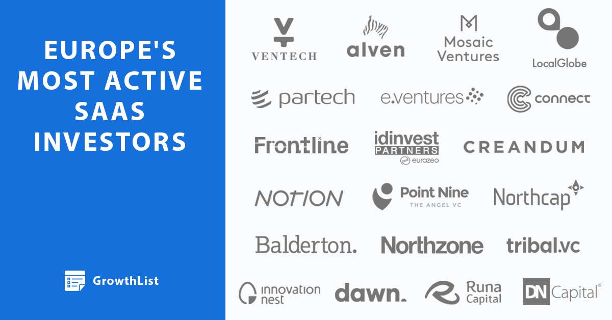 Meet Europe's most active SaaS investors