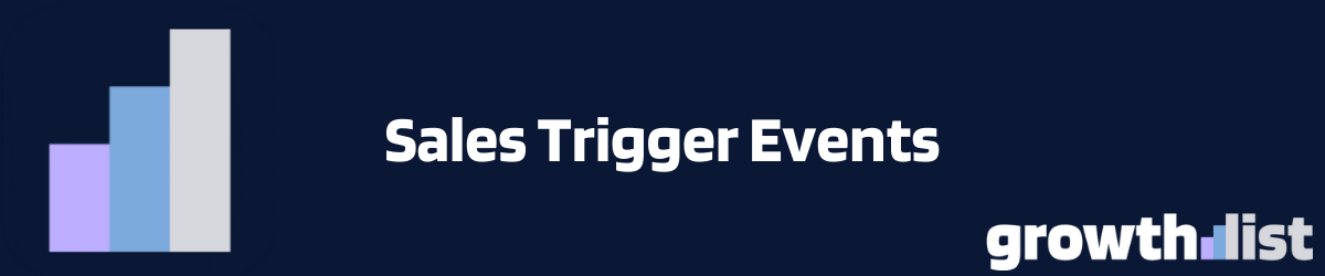 Sales Trigger Events