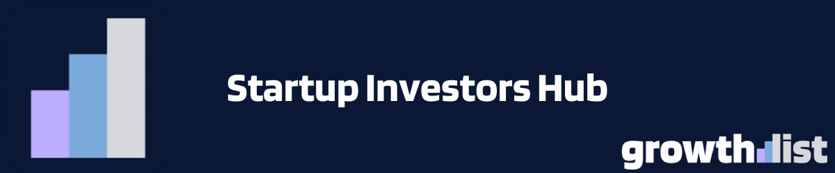 Startup investor hub showing VC portfolio databases, accelerator alumni, and funding intelligence for B2B sales teams